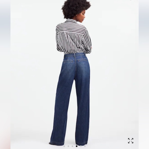 Madewell The Harlow Wide-Leg Jean: Airy Denim Edition sz 24 NWT - Picture 6 of 11